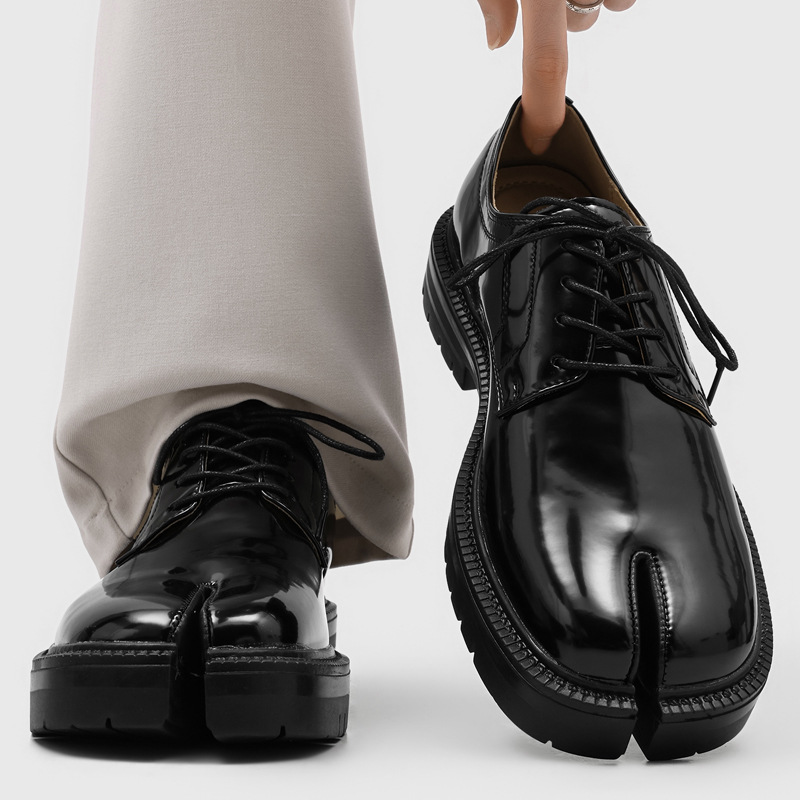 Streetwear Brand Luxury - Sapatos Derby de Luxo com Bico