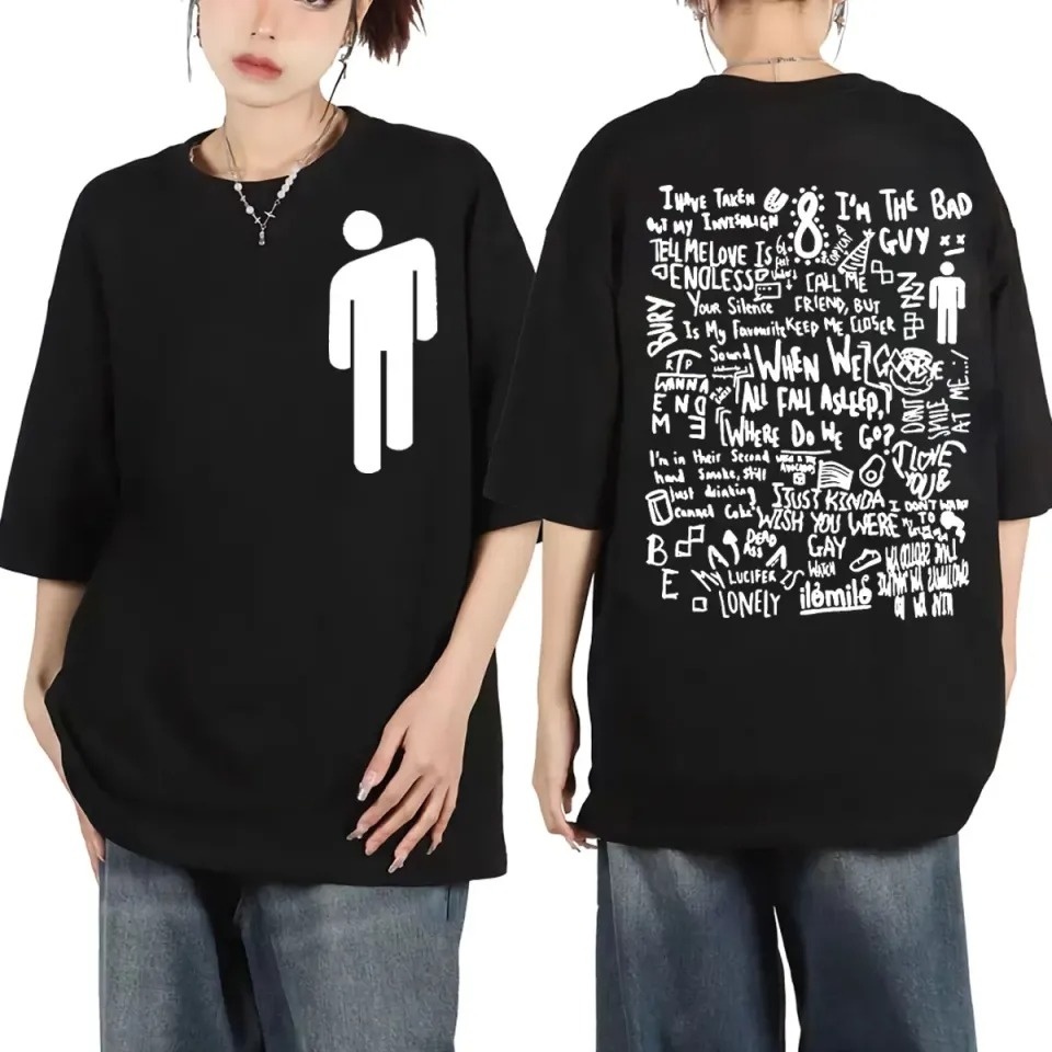 Streetwear Brand Accessories - Camiseta com gola redonda e Billie