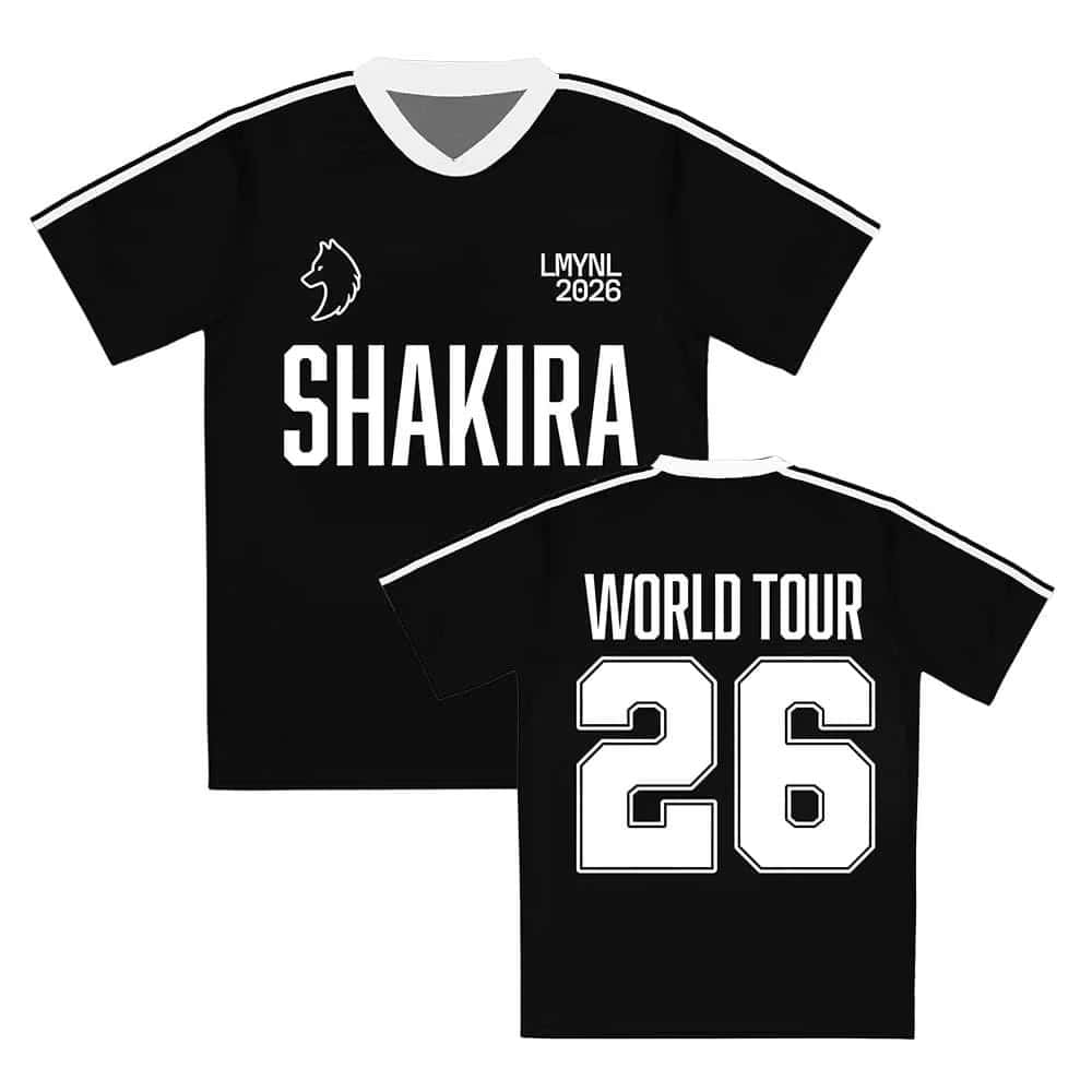 Streetwear Brand Jersey - Camiseta Shakira 2026 World Tour, Nova