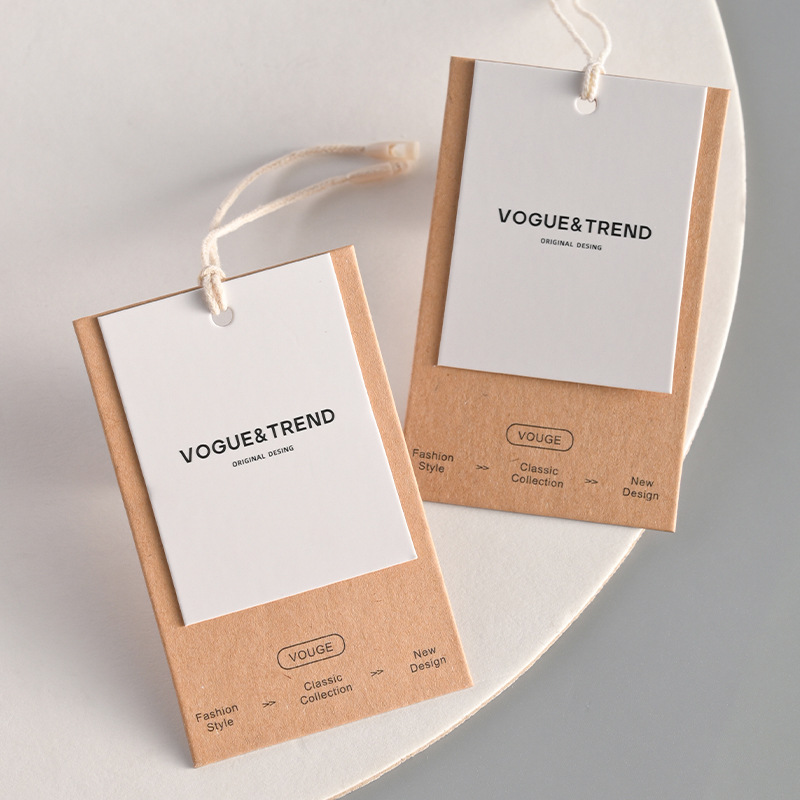 Streetwear Brand Tags - Etiquetas de Papel Kraft Vintage Personalizadas,