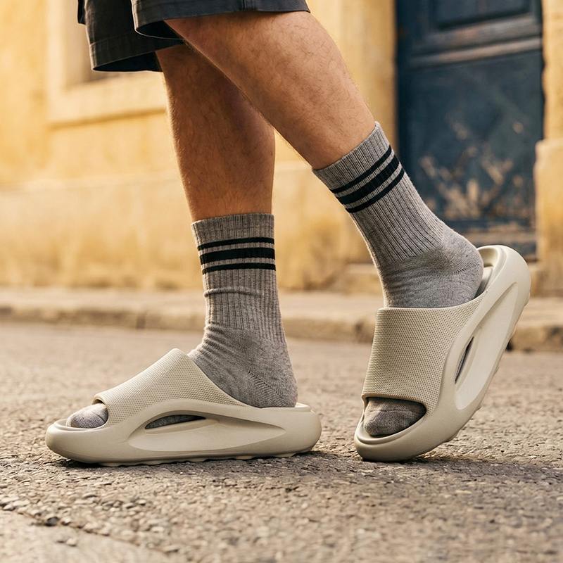 Streetwear Brand Luxury - Chinelos Masculinos de Plataforma EVA, Calçados