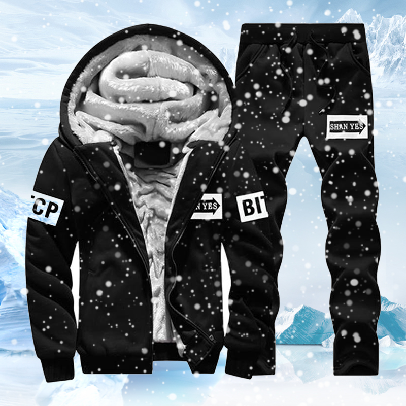 Streetwear Brand Hoodie - Novo velo conjunto masculino marca de