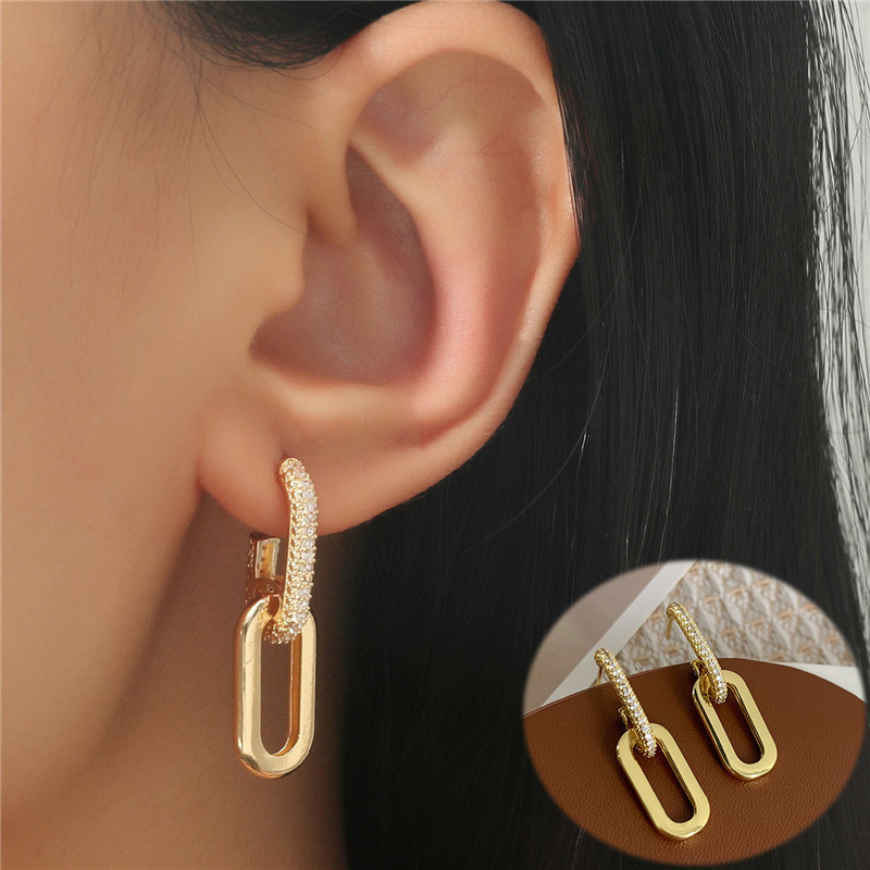 Streetwear Brand Accessories - Xinyi brincos retrô com design de