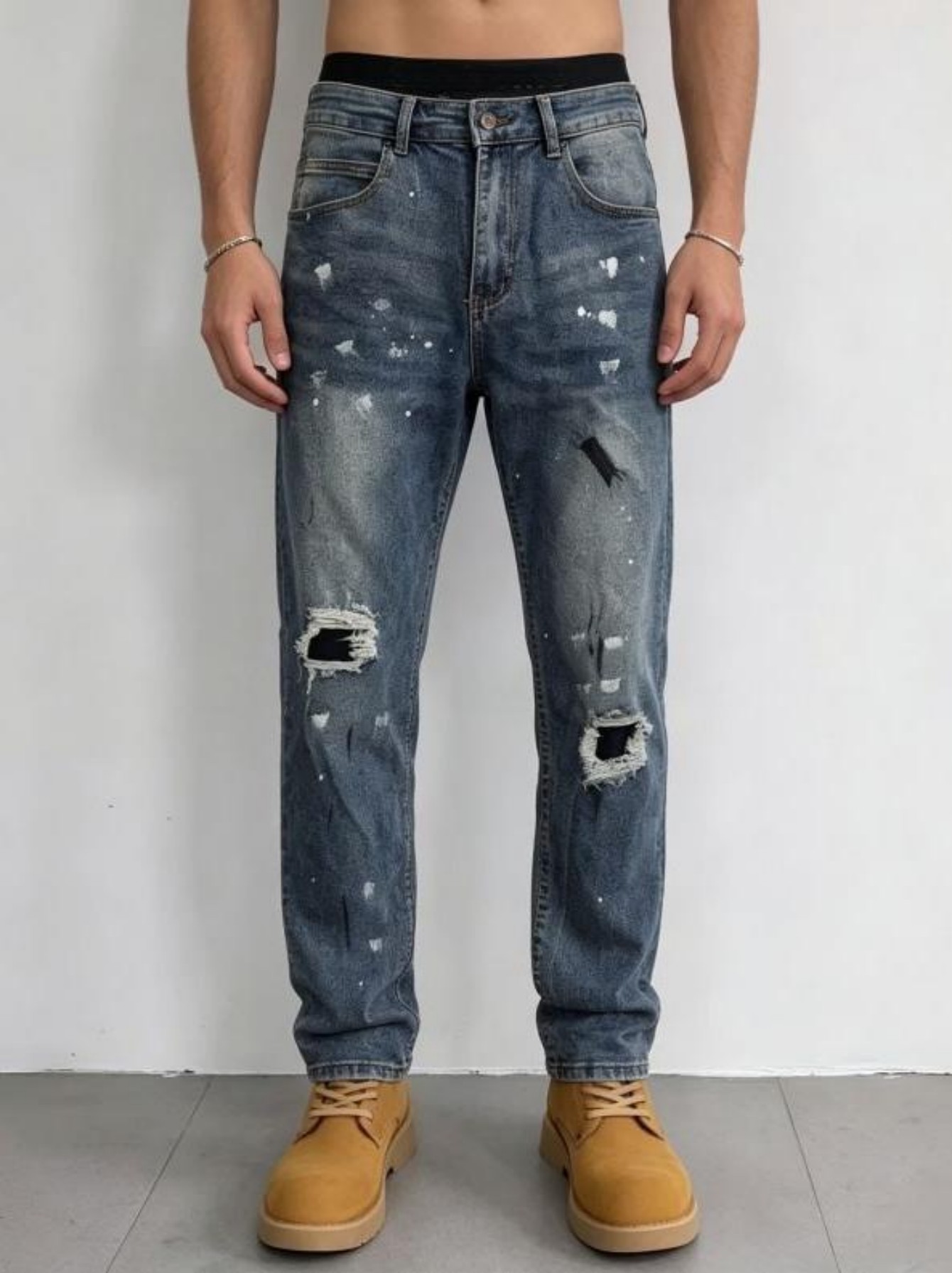 【HME】Calças Jeans Masculinas | - Streetwear Brand Tags avaliação e preço